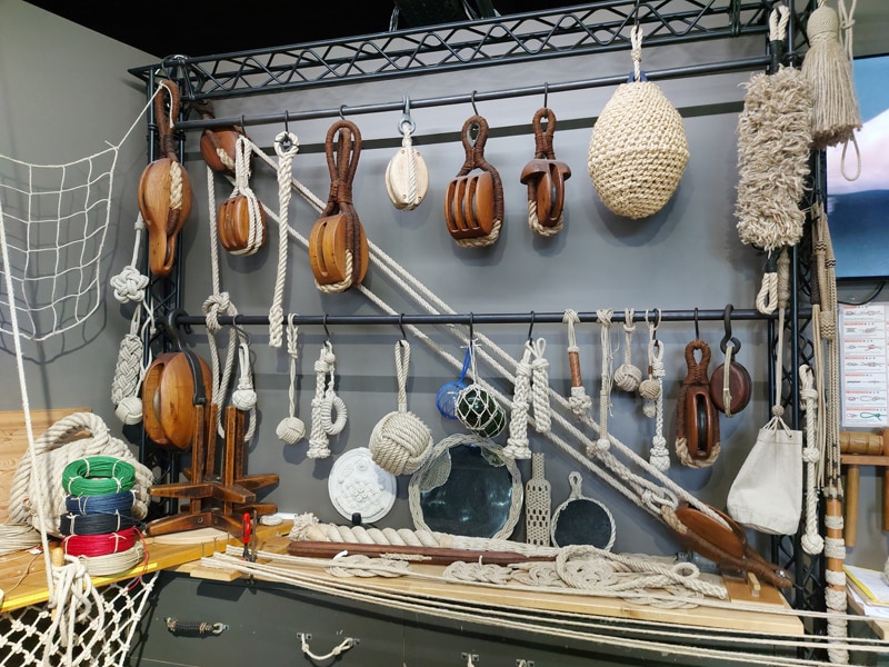 Seamanship shop in the permanent exhibition of the Corderie Royale